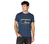 Nintendo Tangled Controller T-Shirt, Bruyère Marine de qualité, L Homme