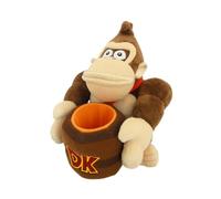Nintendo Together+ - Peluche Super Mario - Donkey Kong avec Baril 21cm