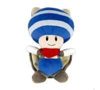 Nintendo Together+ - Peluche Super Mario - Flying Squirrel Blue Toad 21cm