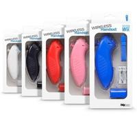 nintendo wii / wii u nunchuck wireless sans fil pour wiimote manette bleu