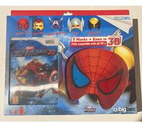 nintendo wii / wii u super heroes marvel 3d + 5 masques pack neuf blister