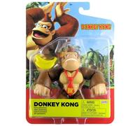 Nintendo World of Super Mario 2023 Figurine Donkey Kong avec bananes 10,2 cm