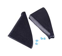 NinWelly jfqm 191837994 Noir ABS Paire Porte Miroir Couverture Garniture Panneau Montage Triangle avec Clips 191837993 Fit for VW Golf Fit for Jetta GTI GLI MK2