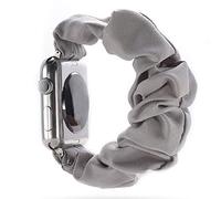 Ninyeke Bracelet de montre chouchou pour Apple Watch, souple et extensible Compatible avec Iwatch Series1-5 (38 mm/40 mm, 42 mm/44 mm), gris, 38mm/40mm