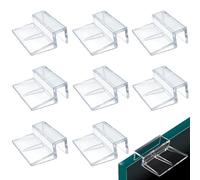 NIOIPXA Lot de 8 clips transparents pour couvercle d'aquarium, 6 mm (6 mm)