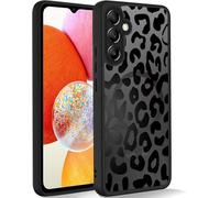 Niokfrci Léopard Coque Magnétique pour Samsung Galaxy S20 FE 5G/S20 Lite/S20 6,5", Étui Mat PC Aesthetic Noir Vache Motif Dessin Cover Compatible avec Magsafe Housse Antichoc Caméra de Protection Case