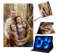 Niokfrci Tablet Coque Personnalisée pour Samsung Galaxy Tab S8/Galaxy Tab S7 11" 2022, Personnalisable Photo Foto Texte Image DIY Étui Cuir PU Housse Cuir Flip Housse Support Etui de Tablet