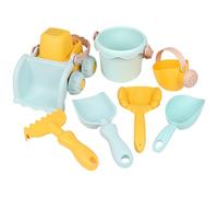 NIOMICO 7Pcs/Set Beach Toys, Educational Sand Toys Include Forklift, Shovel, Bucket and Spoon, Organic Plastic Travel Kids Supplies for Boys and Girls
