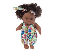 NIOMICO Baby Baby Dolls 7, 87 Pouces Afro-américain bébé poupée conjointe Mobile réfacturée Black Reborn for Kids Gifts Festivals Style 5 African American Doll
