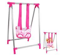 NIOMICO Baby Doll Swing Swayable Simulation Miniature DIY Doll Swing Baby Furniture for Pretend Play Dollhouse, Pas d'accessoires