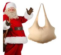 NIOMICO Costume de graisse, faux costume de santa au ventre rembourré, Père Noël réglable avec bande élastique, fermeture fermeture à éclair pour hommes