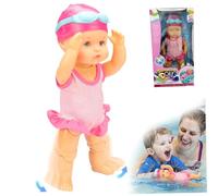 NIOMICO Poupée bébé Natation avec Une poupée de Natation Brasse à Batterie Mobile à mobilière avec Un Costume détachable bébé imperméable réaliste pour Baignoire de Piscine, Pas Batterie