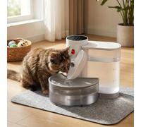 NioPets Cat Water Fountain, 3L Wireless Pet Fountain, Smart Self-Circulating Flow, Filter Free Dog Water Dispenser, Motion Activated Automatic Drinker, Whisper Quiet for Cats and Small Dogs (1PC)