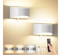 NIORSUN Rechargeable Indoor Wall Light With Motion Sensor & Remote Control, 3 Colors Dimmable (3000k-6500k), 5000mah Cordless Without Power Connection For Bedroom, Living Room, Staircase