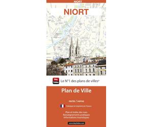 Niort, Deux Sèvres - Plan de ville | Blay Foldex