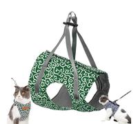 Niowatchted Cat Vest Harness and Leash, Cat Dogs Vest Harness and Leash Anti-Break Away Chest Strap Clothes, Escape Proof Soft Adjustable Catleash (S,Green)