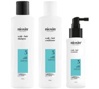 NIOXIN Scalp and Hair Thickening System 3 for Coloured Dry and Damaged Hair with Light Thinning Loyalty Kit