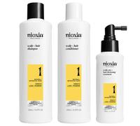 Nioxin Soin des cheveux System 1 Kit à 3 niveaux Scalp + Hair Shampoo 150 ml + Scalp + Hair Conditioner 150 ml + Scalp Care + Hait Thickening Treatmenr 50 ml 350 ml