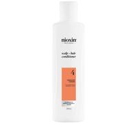 NIOXIN System 4 Après-shampoing Épaississant Cuir Chevelu, Cheveux Colorés Secs et Abîmés à Perte de Densité Avancée [300 ml]