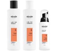 NIOXIN System 4 Coffret Fidélité Épaississant Cuir Chevelu et Cheveux pour Cheveux Colorés, Secs et Abîmés, Amincissement Avancé
