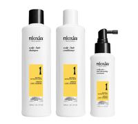Nioxin Système 1 Kit Triphasique 300ml - kit cheveux légèrement clairsemés