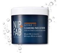 Nip + Fab Glycolic Fix Night Pads Extreme, Tampons Exfoliants Pour Le Visage À L'acide Glycolique Pour La Nuit, Peeling Acide Intense, 60 Pièces