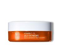 Nip+Fab Patchs Yeux Gelée, 20 Paires, Vitamine C Fix Éclat, Anti-Cernes | Caféine Énergisante, Acide Férulique Antioxydant, Complexe de 32 Peptides Raffermissant, Soin Regard Hydratant Intense