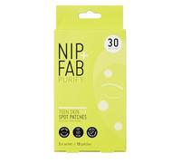 Nip+Fab Teen Skin Patchs Anti-Taches, 30 Patchs avec Acide Salicylique, Hamamélis et Extrait de Wasabi