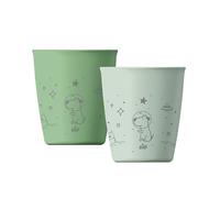 nip Green Öko Lot de 2 gobelets pour bébé et enfant à partir de 1 an, incassables, passent au micro-ondes et au lave-vaisselle, sans BPA, sans mélamine, durables, motif animal, vert clair