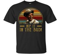 Nip It in The Bud T Shirt Funny Birthday Cotton Tee Vintage Gift Men Black XXL
