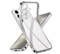 Niphabe Coque de Protection pour Samsung Galaxy S24 5G, Never Yellow, Ultra Fine, Transparente, en Silicone Souple, résistante aux Chocs, Compatible avec Samsung Galaxy S24 6,2 Pouces, Argent