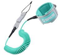 niphean Leash Paddle 1-3m, Leash Surf Élastique en Spirale 5mm, Leash Bodyboard Résistant avec Embout, Anti-Enchevêtrement, Confortable&Réglable pour Sup, Surf, Bodyboard, Boogie