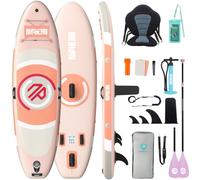 Niphean Paddle Gonflable Adulte avec Tous Les Accessoires, 320cm Planches de Stand Up Paddle Gonflables pour Tous Les Niveaux, Sup avec Capacité 200 kg pour 2 Personnes, Paddle Gonflable avec Siège