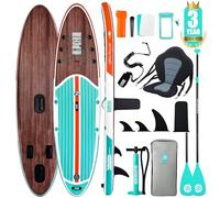 Niphean Paddle Gonflable Adulte avec Tous Les Accessoires, 320cm Planches de Stand Up Paddle Gonflables pour Tous Les Niveaux, Sup avec Capacité 200 kg pour 2 Personnes, Paddle Gonflable avec Siège