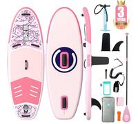 Niphean Paddle Gonflable Adulte avec Tous Les Accessoires, 320cm Planches de Stand Up Paddle Gonflables pour Tous Les Niveaux, Sup avec Capacité 200 kg pour 2 Personnes, Paddle Gonflable avec Siège