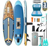 Niphean Paddle Gonflable Adulte avec Tous Les Accessoires, 320cm Planches de Stand Up Paddle Gonflables pour Tous Les Niveaux, Sup avec Capacité 200 kg pour 2 Personnes, Paddle Gonflable avec Siège