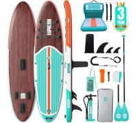 Niphean Paddle Gonflable Adulte avec Tous Les Accessoires, 320cm Planches de Stand Up Paddle Gonflables pour Tous Les Niveaux, Sup avec Capacité 200 kg pour 2 Personnes, Paddle Gonflable avec Siège