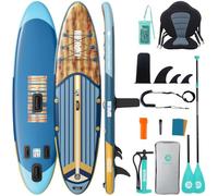 Niphean Paddle Gonflable Adulte avec Tous Les Accessoires, 320cm Planches de Stand Up Paddle Gonflables pour Tous Les Niveaux, Sup avec Capacité 200 kg pour 2 Personnes, Paddle Gonflable avec Siège