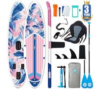 Niphean Paddle Gonflable Adulte avec Tous Les Accessoires, 320cm Planches de Stand Up Paddle Gonflables pour Tous Les Niveaux, Sup avec Capacité 200 kg pour 2 Personnes, Paddle Gonflable avec Siège