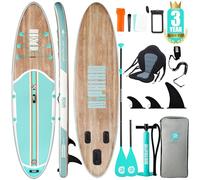 Niphean Paddle Gonflable Adulte avec Tous Les Accessoires, 320cm Planches de Stand Up Paddle Gonflables pour Tous Les Niveaux, Sup avec Capacité 200 kg pour 2 Personnes, Paddle Gonflable avec Siège