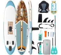 Niphean Paddle Gonflable Adulte avec Tous Les Accessoires, 320cm Planches de Stand Up Paddle Gonflables pour Tous Les Niveaux, Sup avec Capacité 200 kg pour 2 Personnes, Paddle Gonflable avec Siège