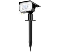 nipify Lampe Solaire Exterieur Detecteur de Mouvement Lot de 1 - Spot Solaire Exterieur Puissant 56 LED/3 Modes avec Étanche, Réglable LED Lumiere Solaire Exterieur pour Jardin Chemins(Blanc Froid)