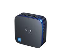 NiPoGi AK1 Plus Mini PC Alder Lake-N95(jusqu'à 3.4GHz,15W) 16 Go DDR4/512 Go M.2 SSD 2.5' Ordinateur de Bureau, 4K@60Hz HD Dual Display, 2.4/5G WiFi, RJ45 Gigabit Ethernet, BT4.2, VESA pour Bureau