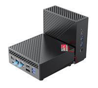 NiPoGi AM06 Pro Mini PC 16 Go RAM, АMD Ryzen 5 5500U (6C/12T, jusqu'à 4,0 GHz) Mini PC Dual LAN, 512 Go M.2 SSD Mini Ordinateur de Bureau, 4K UHD Triple Display/WiFi 5/BT 4.2 pour Jeux/Bureau/HTPC.