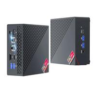 NiPoGi AM06 Pro Mini PC АMD Ryzen 7 6800H(8C/16T, jusqu'à 4,7 GHz), 32Go(16Go*2) DDR5 512Go M.2 SSD Mini Ordinateur de Bureau WiFi 6, AMD Radeon 680M, Double LAN, 4K UHD Triple écran Tour PC avec VESA