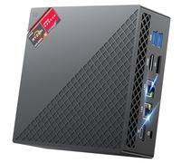 NiPoGi AM06 PRO Mini PC 32 Go de RAM, АMD Ryzen 5 5500U (6C/12T, jusqu'à 4,0 GHz) Mini PC Dual LAN, 512 Go M.2 SSD Mini ordinateur de bureau, 4K UHD Triple Display/WiFi 5/BT 4.2 pour jeux/bureau/HTPC.