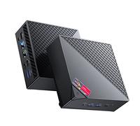 NiPoGi AM06 Pro Mini PC 32Go DDR4 RAM, АMD Ryzen 7 5700U(8C/16T, jusqu'à 4,3 GHz), 512Go M.2 SSD Mini Ordinateur de Bureau WiFi 6, Double LAN, 4K UHD Triple écran Tour PC avec VESA pour école/Bureau.