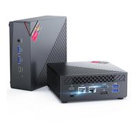 NiPoGi AM06 Pro Mini PC АMD Ryzen 5 7430U(6C/12T, jusqu'à 4,30 GHz), 16 Go DDR4 512 Go SSD M.2 Mini Ordinateur de Bureau WiFi 6 pour l'école/Bureau, Double LAN, DP, HDMI 2.0, Type-C, Triple écran 4K.