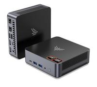 NiPoGi AM21 Mini PC ΑΜD Ryzen 7 8745HS (8C/16T/Zen4, jusqu'à 4,9 GHz), 16Go DDR5 512Go SSD, Mini Computer W-11 Pro | AMD Radeon 780M | 4 écrans 4K | Wi-FI 6 | Double Port LAN pour la Bureautique