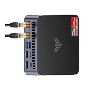NiPoGi AM21 Mini PC АMD Ryzen 9 6900HX (8C/16T, jusqu'à 4,9 GHz), 16 Go DDR5 512 Go SSD M.2 NVME Mini-Ordinateur de Bureau WiFi 6, écran Quadruple 4K, 2X HDMI, USB4.0, Double LAN